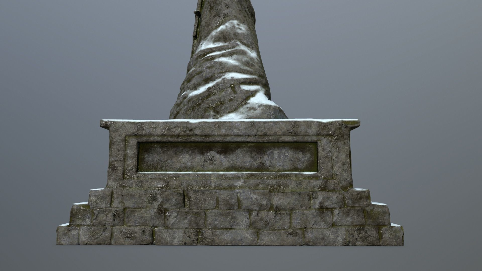 statue Low-poly 3D model_14