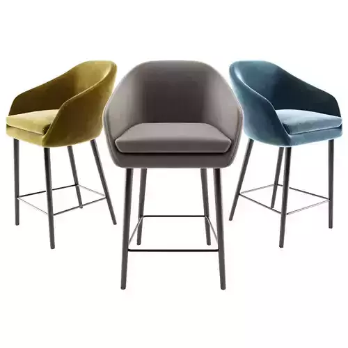 Aleria Upholstered Counter Stool