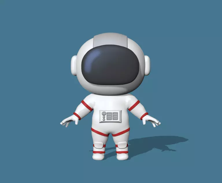 Cute Astronaut 3D print model_0