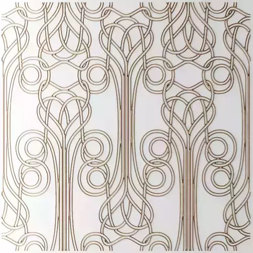 Panel lattice grille 3D 45