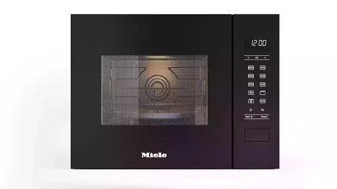 Built-in microwave oven - M 2224 SC - by Miele 3D model