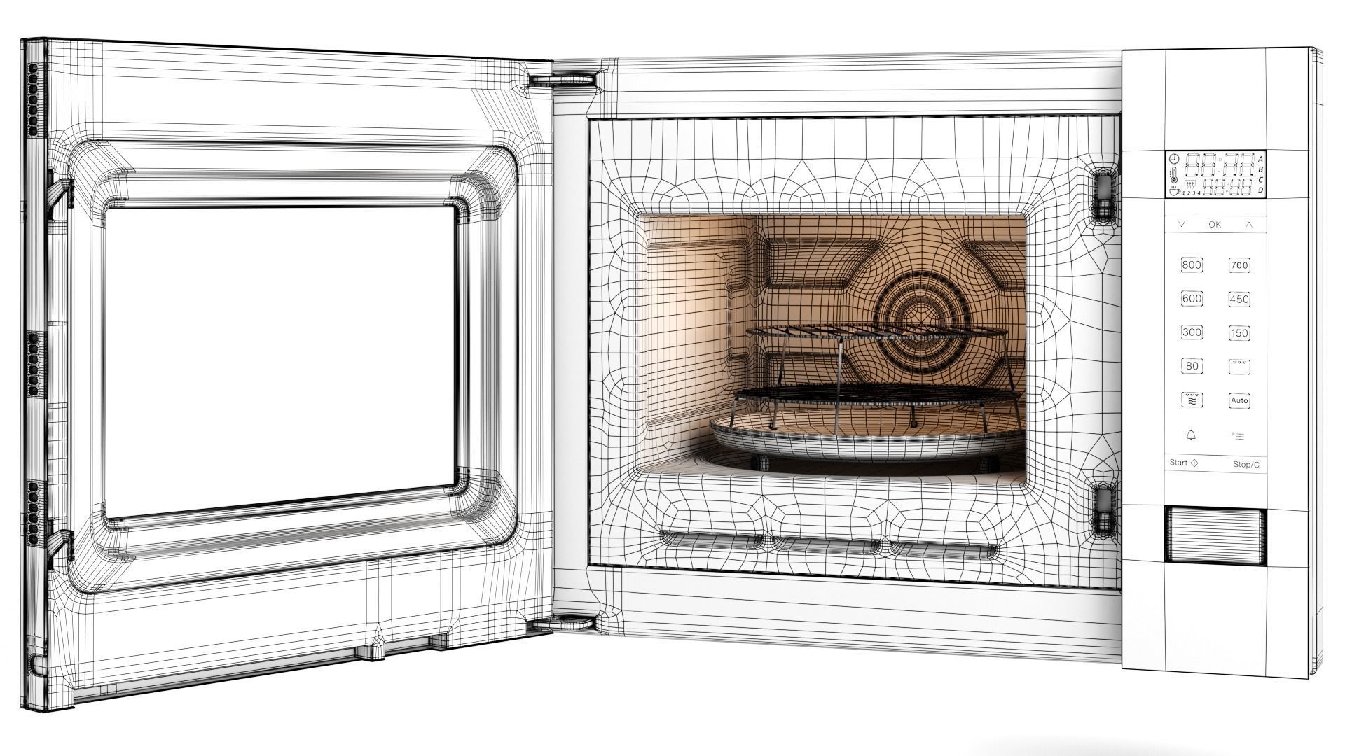 Built-in microwave oven - M 2224 SC - by Miele 3D model_5