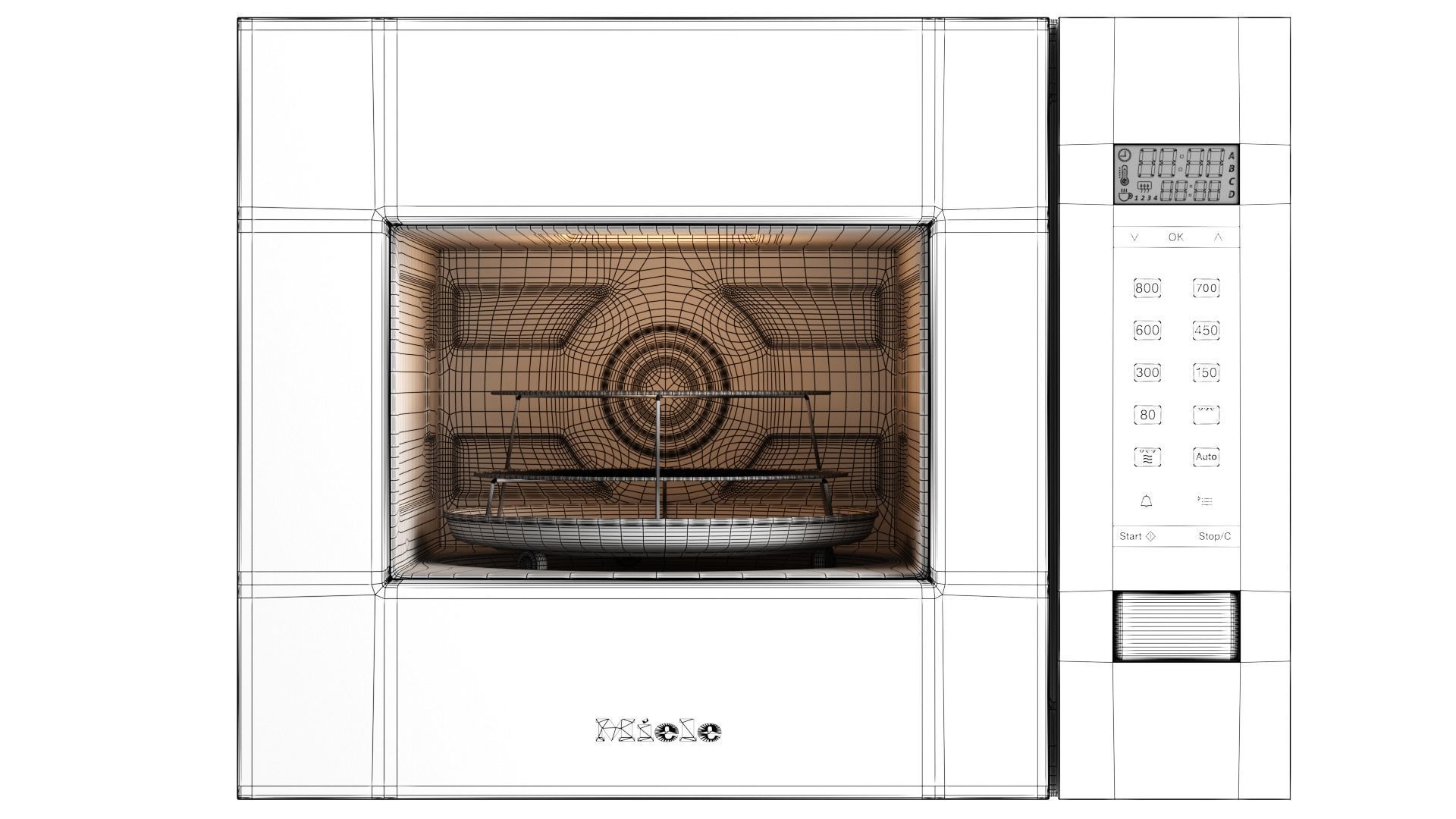 Built-in microwave oven - M 2224 SC - by Miele 3D model_4