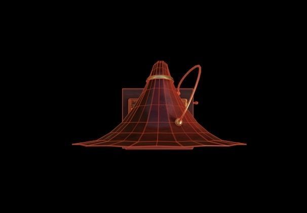 Gramophone Low-poly 3D model_3