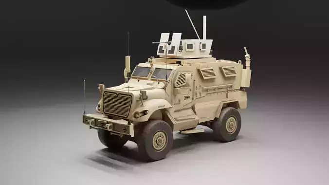 Navistar MaxxPro Tank Low-poly 3D model