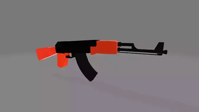 AK-47 with separated part