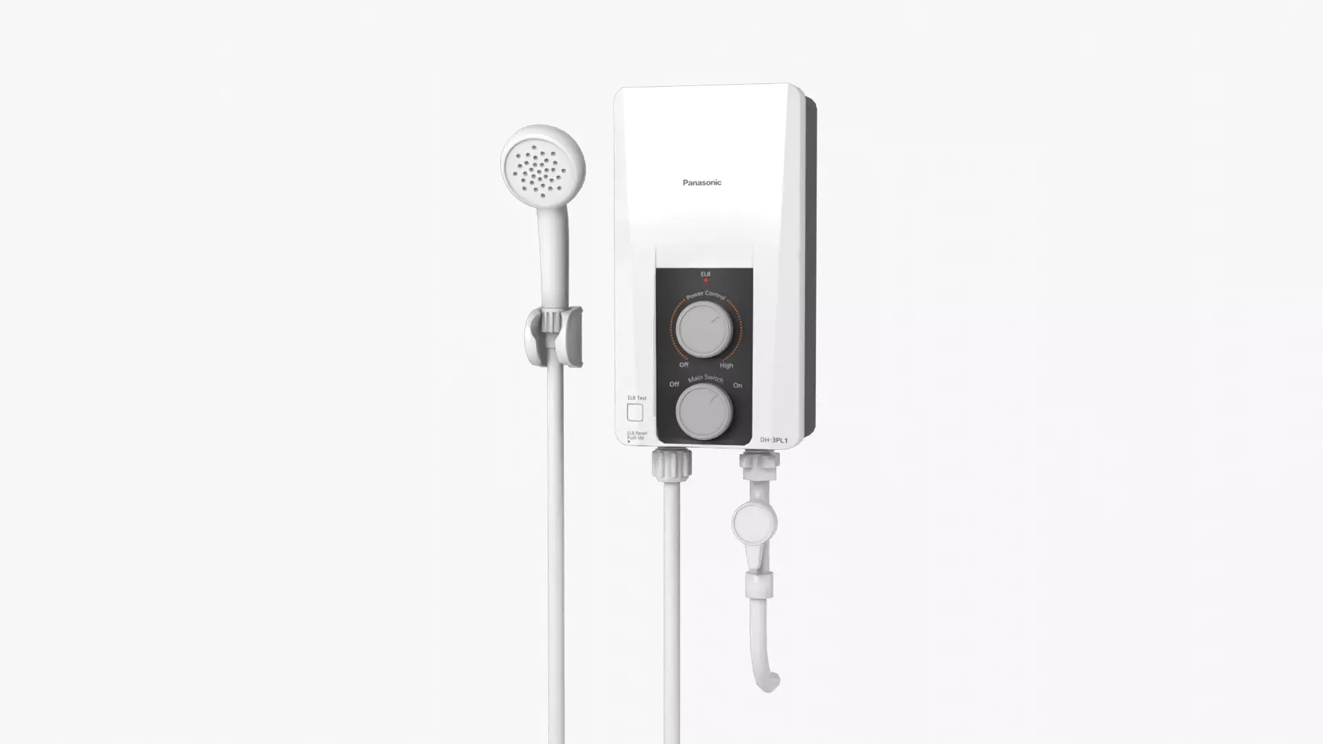 Shower Water Heater Low-poly 3D model