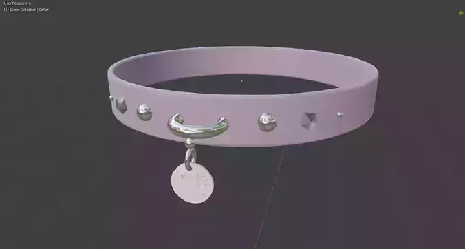 Fancy Jeweled Purple Collar 