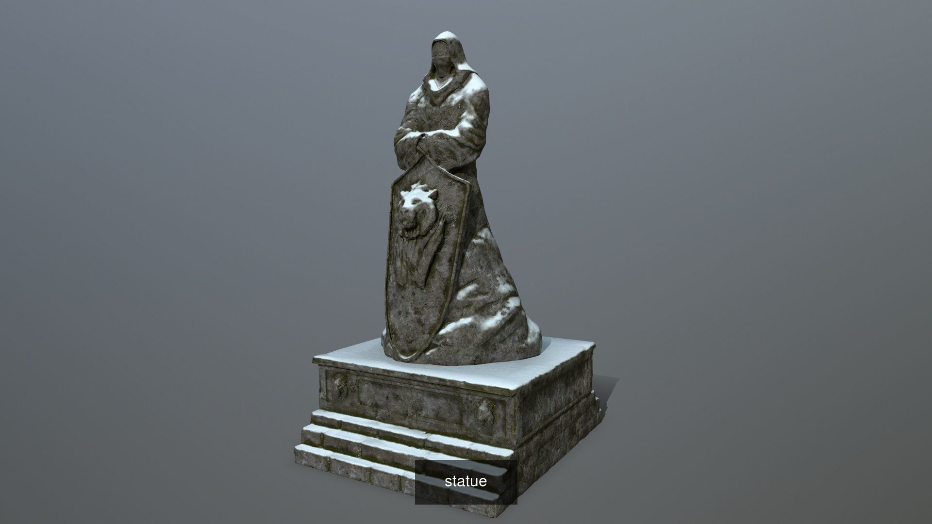 statue set of person 3D Model Collection_7