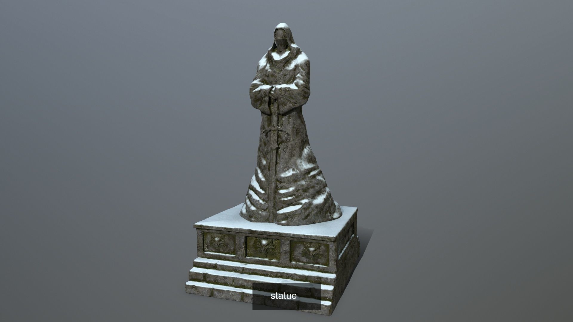 statue set of person 3D Model Collection_8