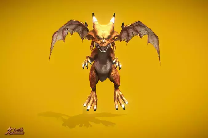 RPG Baby Dragon Low-poly 3D model