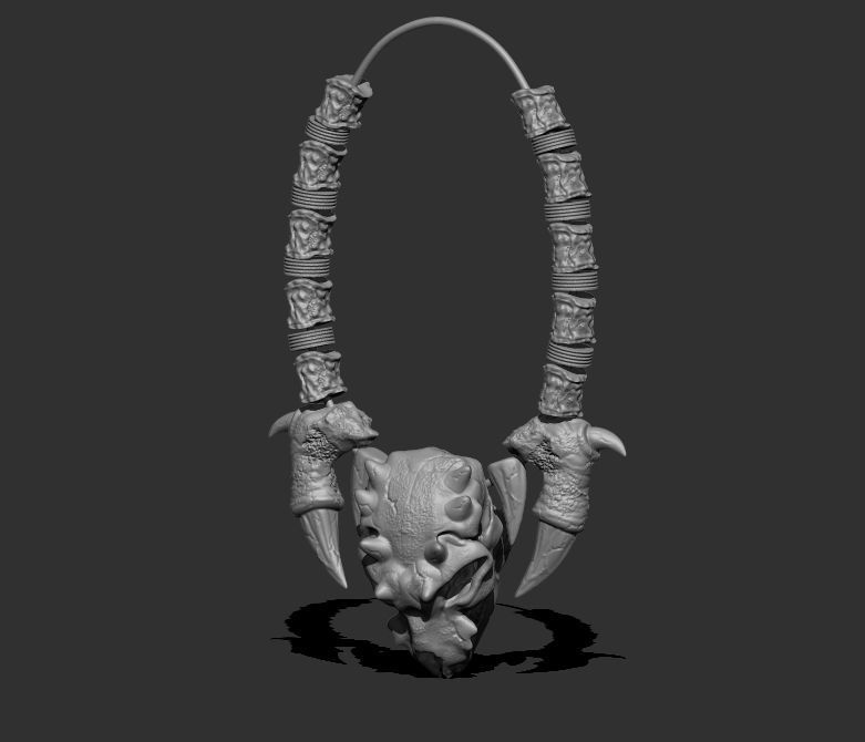 Predator 1 to 4 Necklace for Predator 3D print model_1