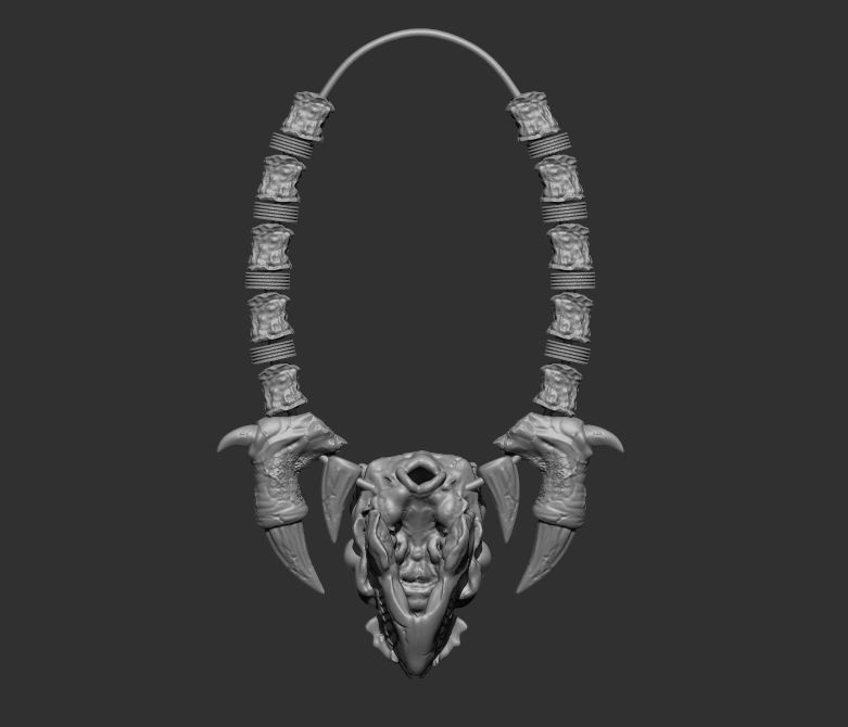 Predator 1 to 4 Necklace for Predator 3D print model_2