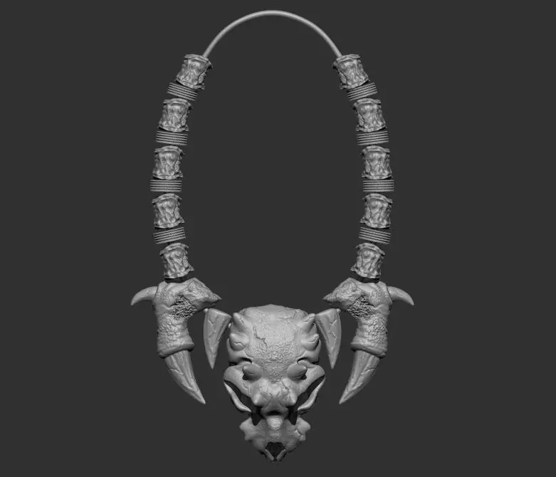 Predator 1 to 4 Necklace for Predator 3D print model_0