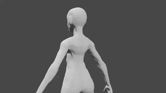 Base stylized Female Mesh