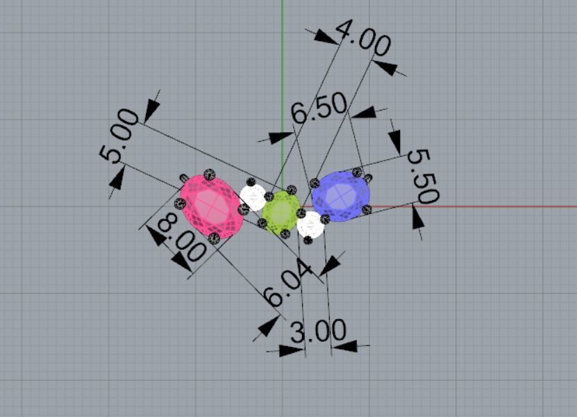 Cluster Necklace 3D print model_7