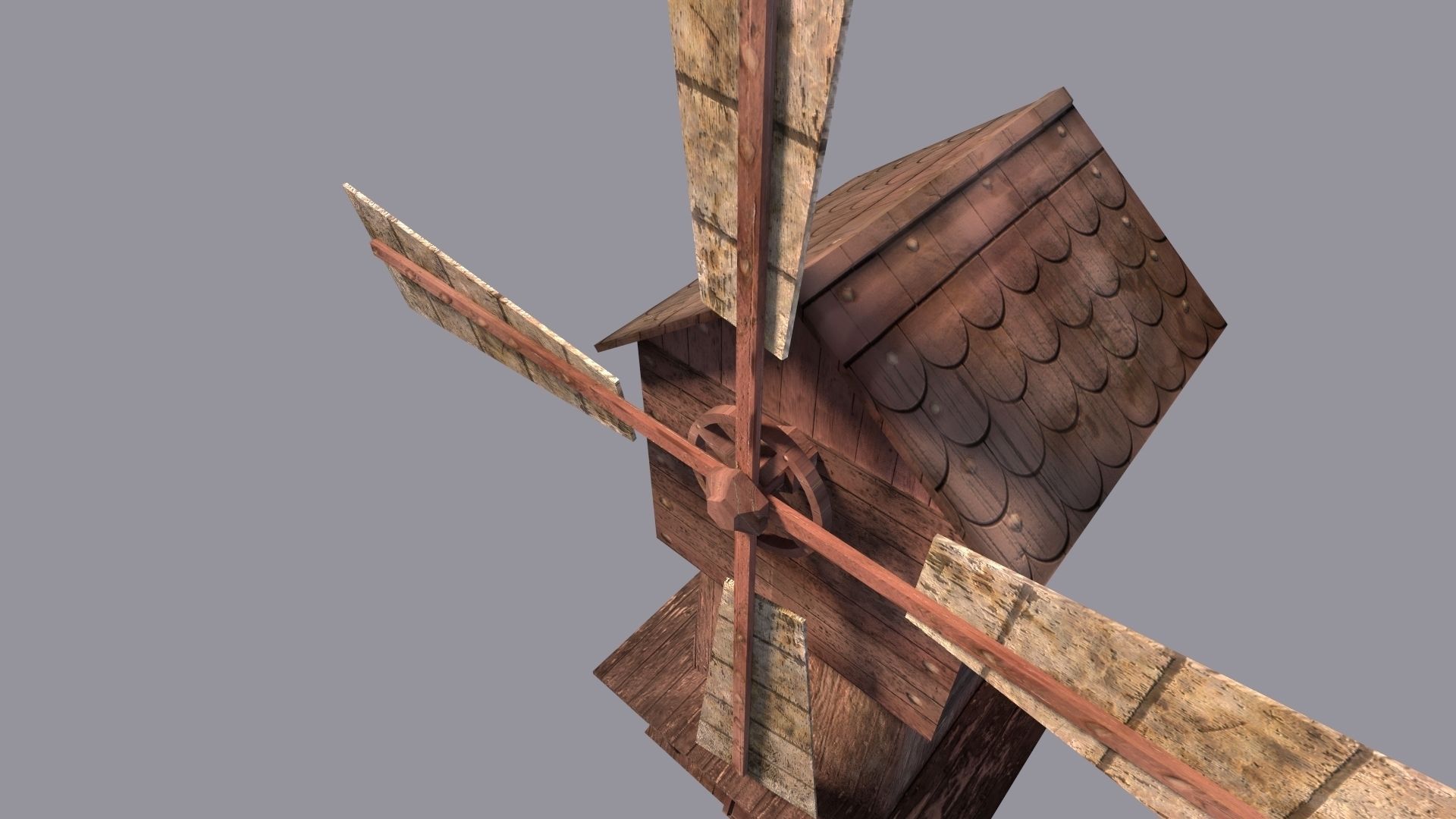 WindMill Textured 3D model_4