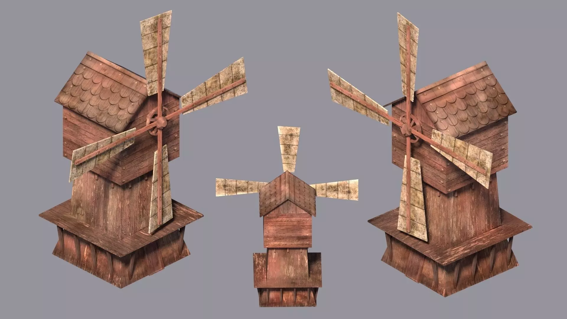 WindMill Textured 3D model_0