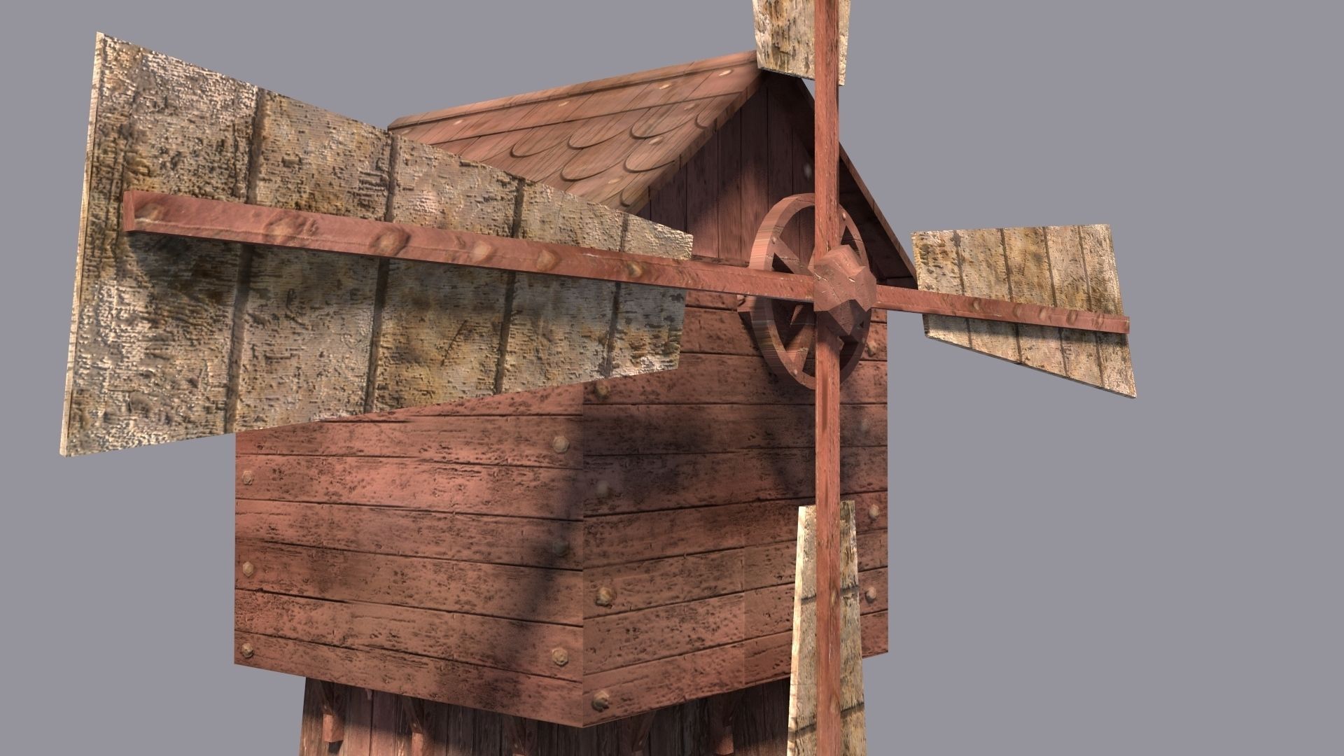 WindMill Textured 3D model_6