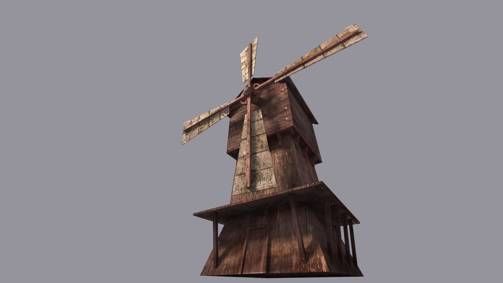 WindMill Textured 3D model_1