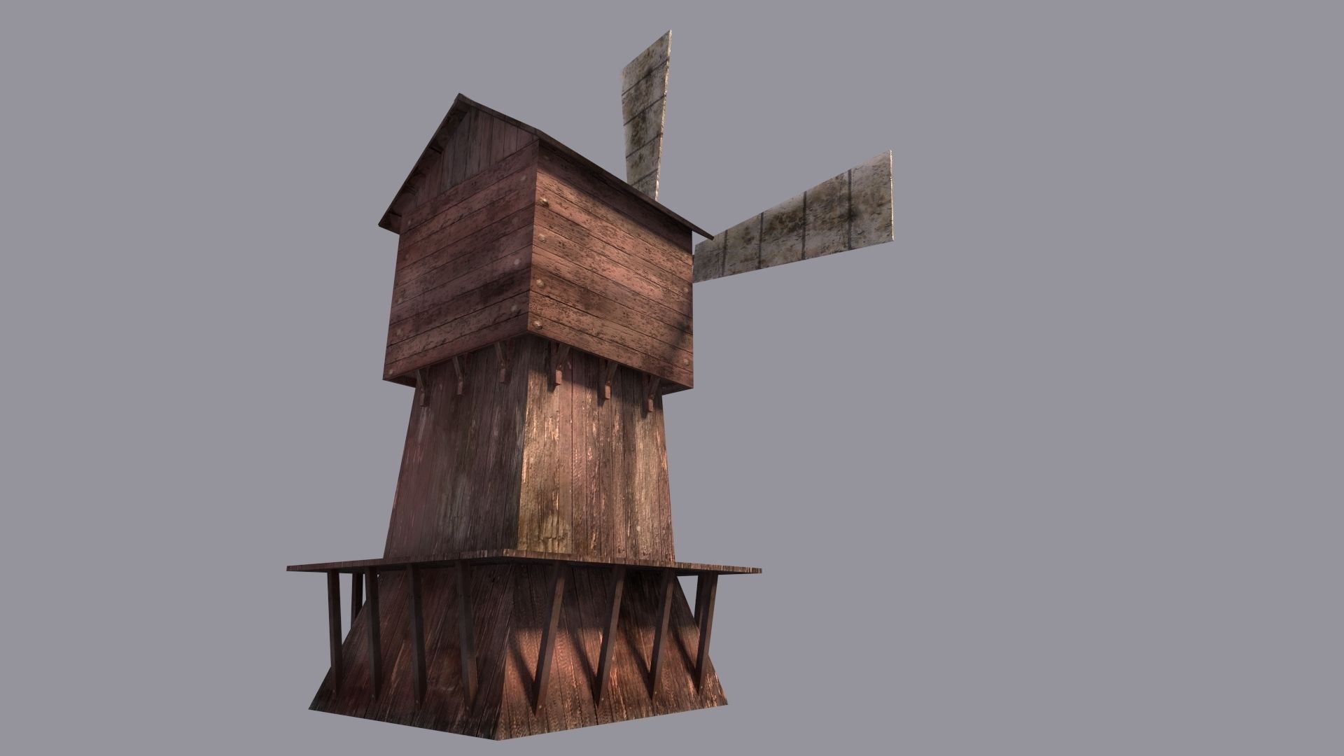 WindMill Textured 3D model_2