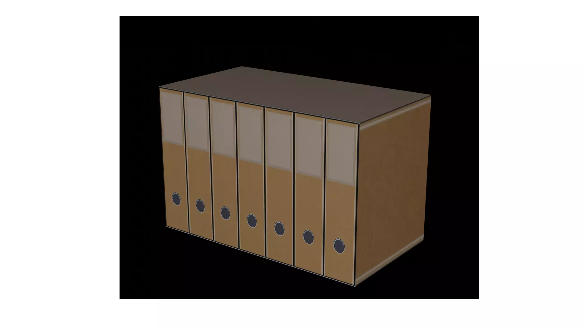 Document folder Free low-poly 3D model