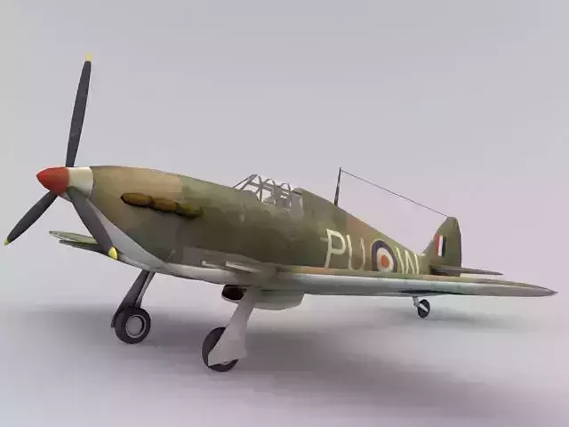 Hurricane WWII fighter plane