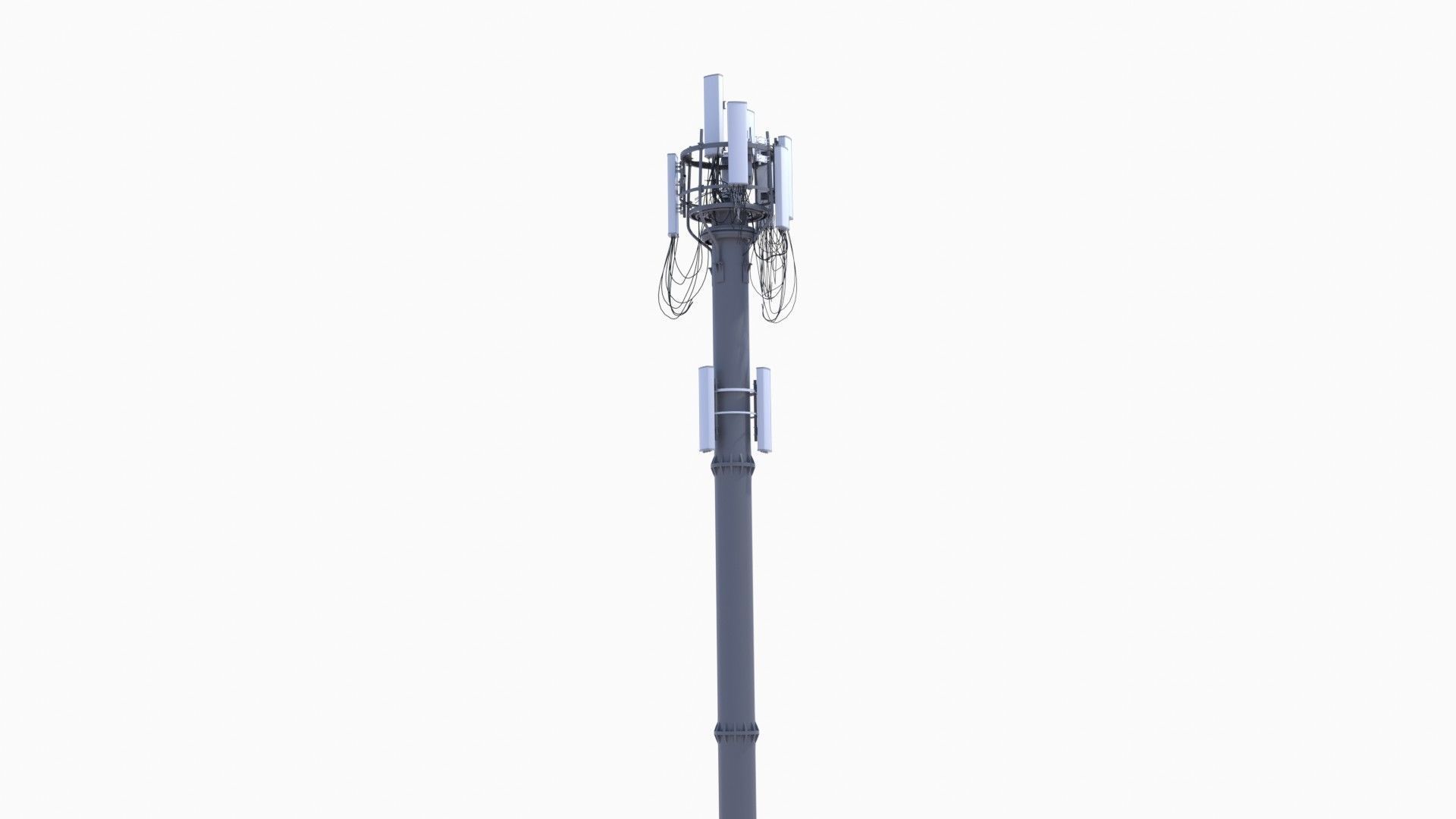 CELL SITE tower  Low-poly 3D model_5
