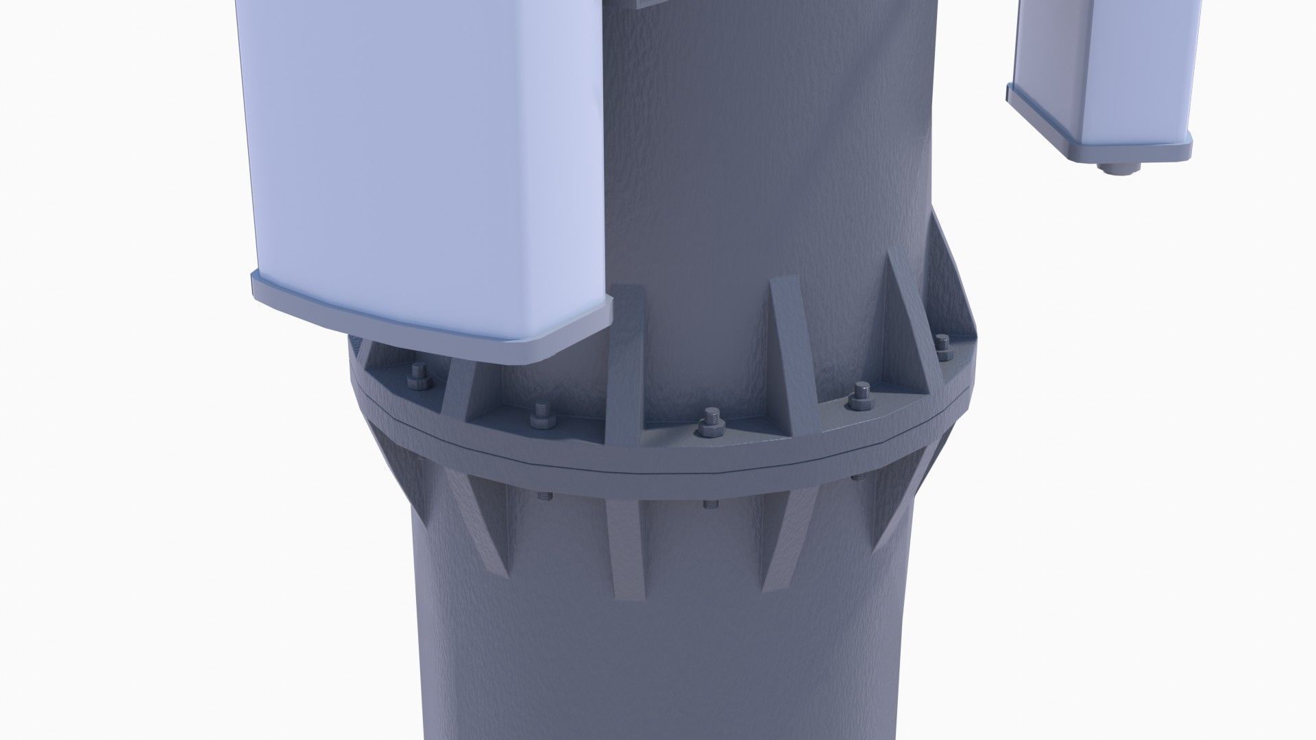 CELL SITE tower  Low-poly 3D model_8