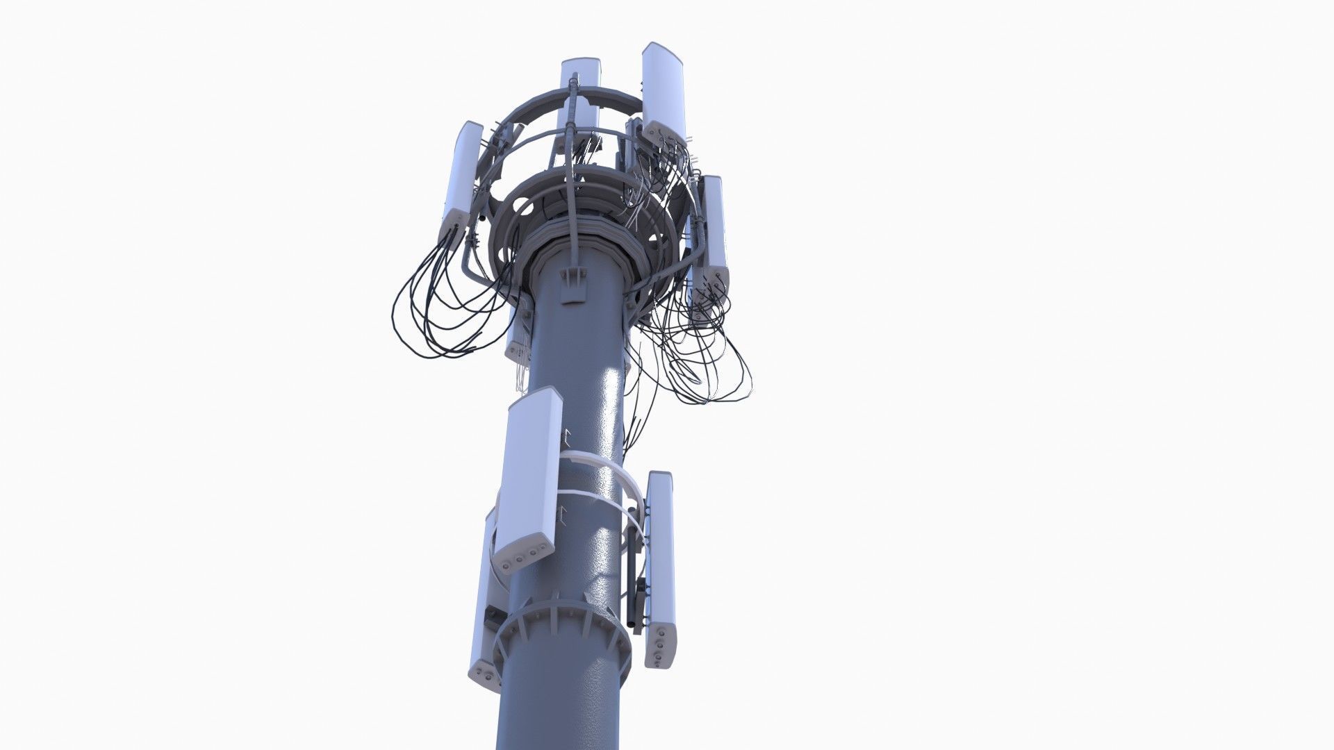 CELL SITE tower  Low-poly 3D model_11