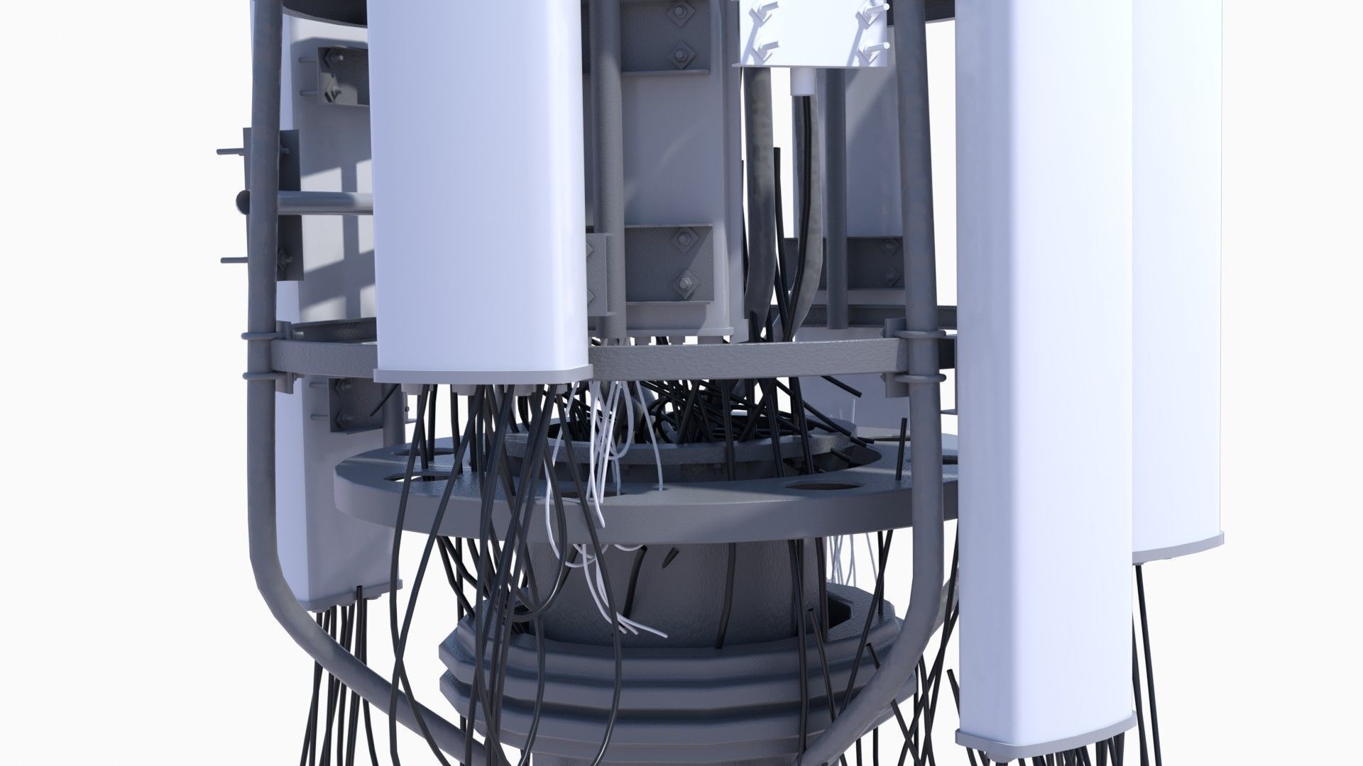 CELL SITE tower  Low-poly 3D model_14