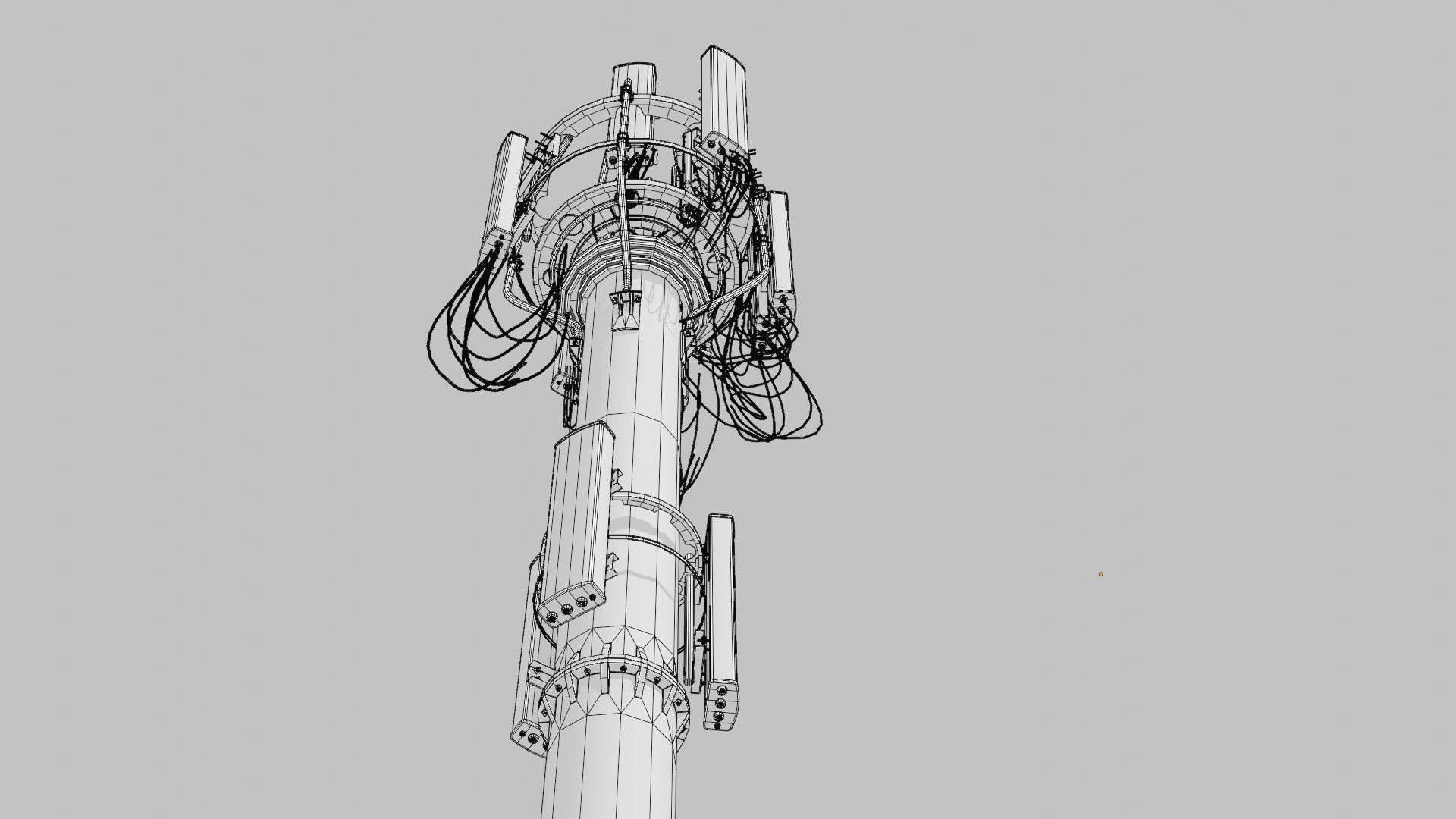 CELL SITE tower  Low-poly 3D model_22