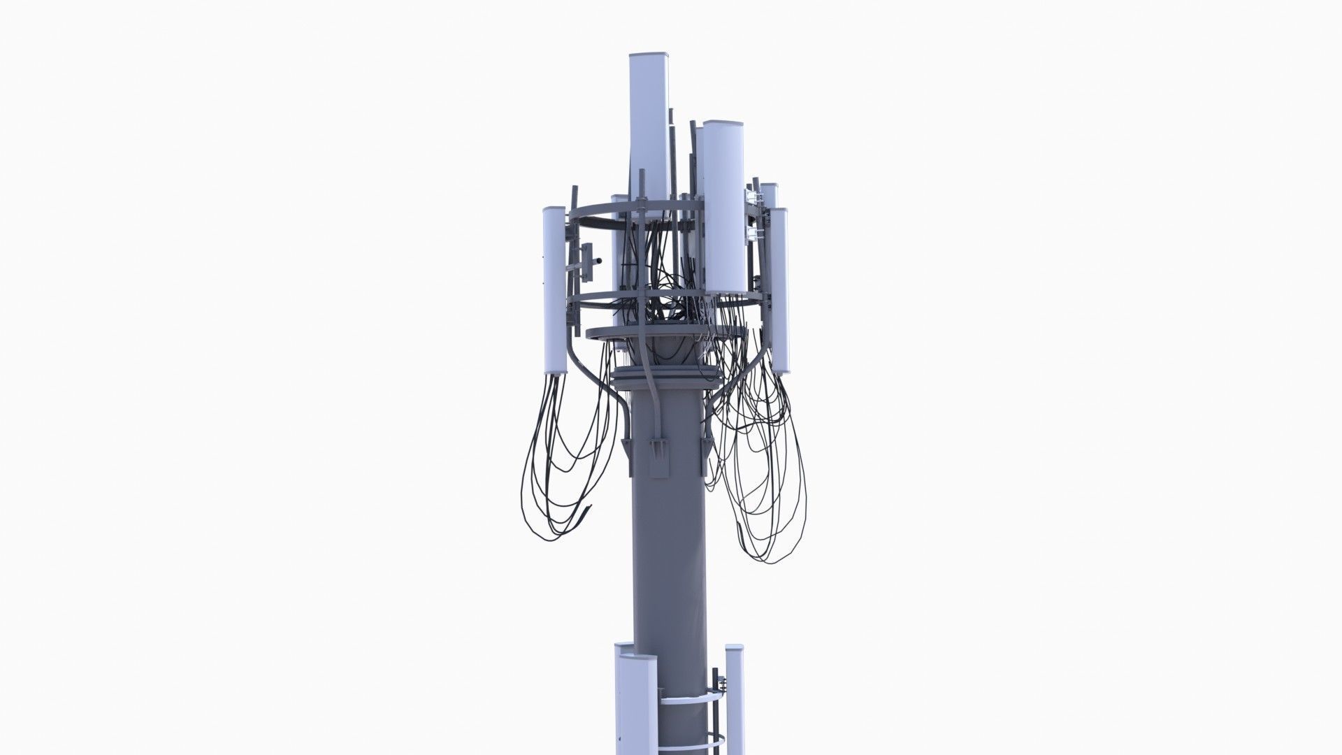 CELL SITE tower  Low-poly 3D model_26