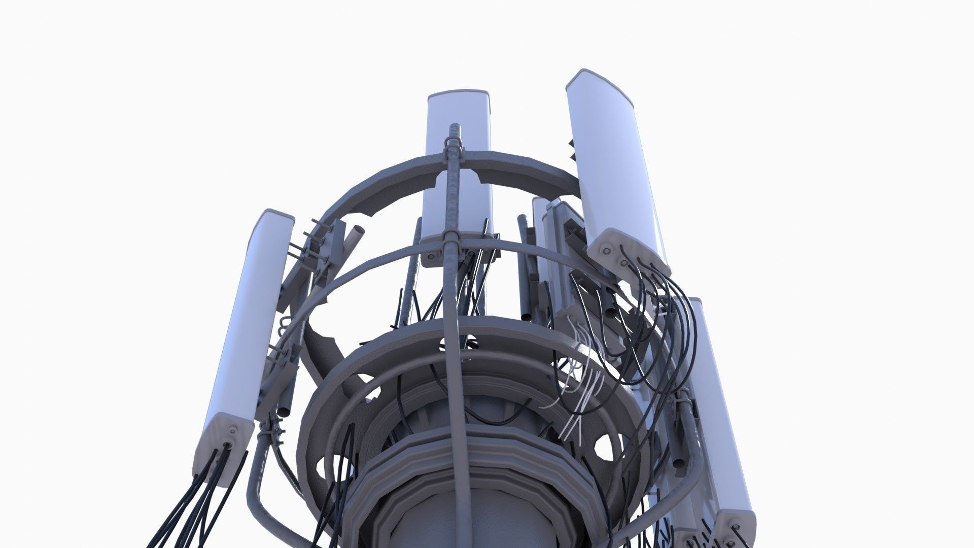 CELL SITE tower  Low-poly 3D model_12