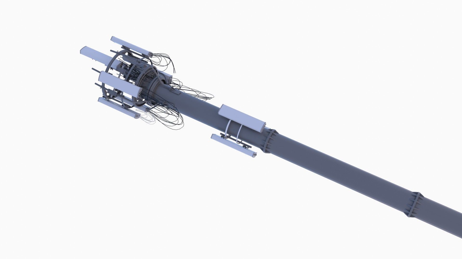 CELL SITE tower  Low-poly 3D model_6