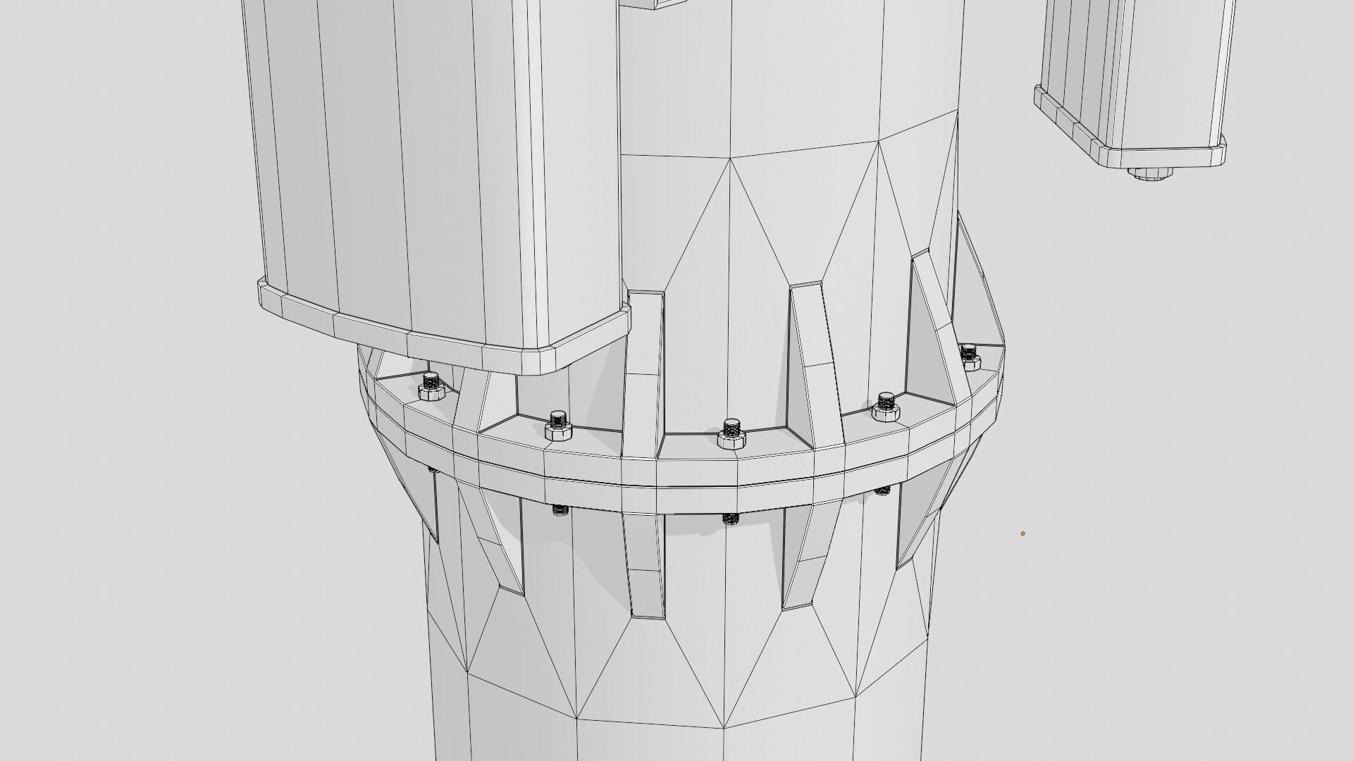 CELL SITE tower  Low-poly 3D model_20