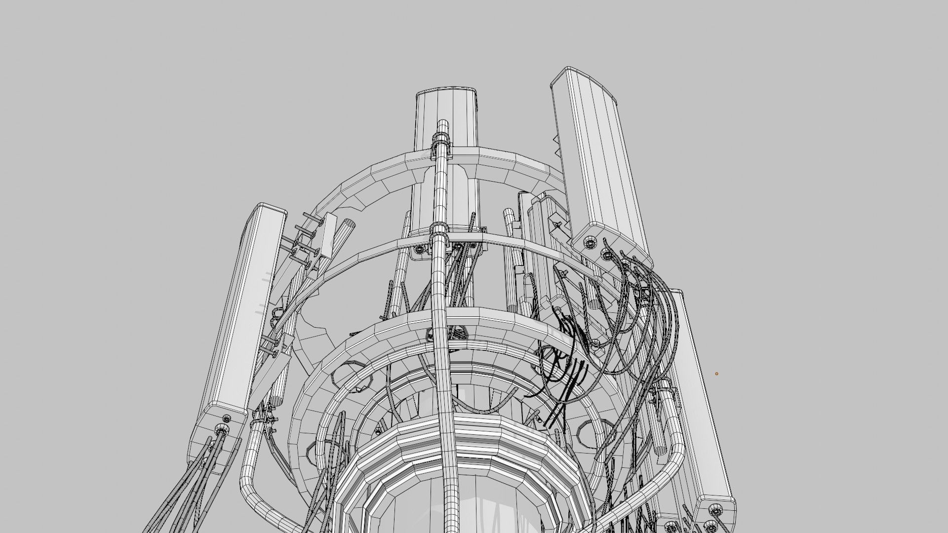CELL SITE tower  Low-poly 3D model_23