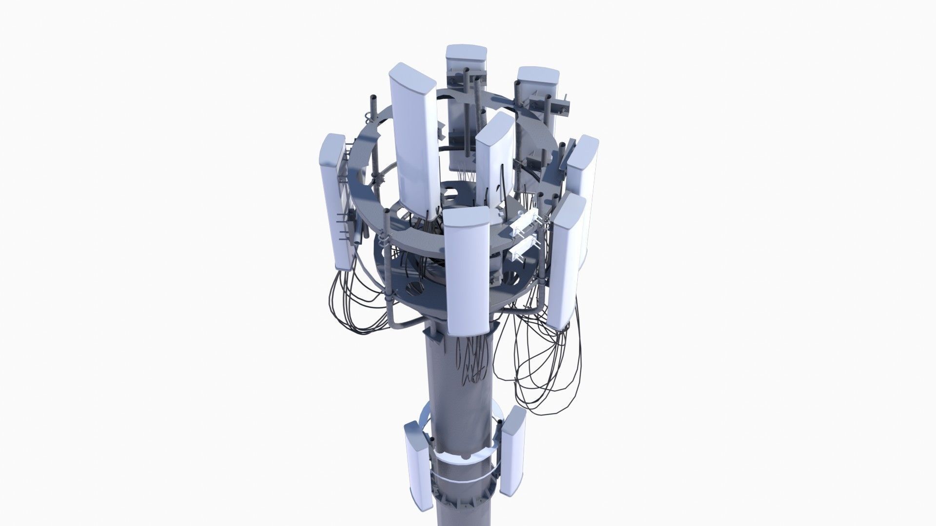 CELL SITE tower  Low-poly 3D model_3