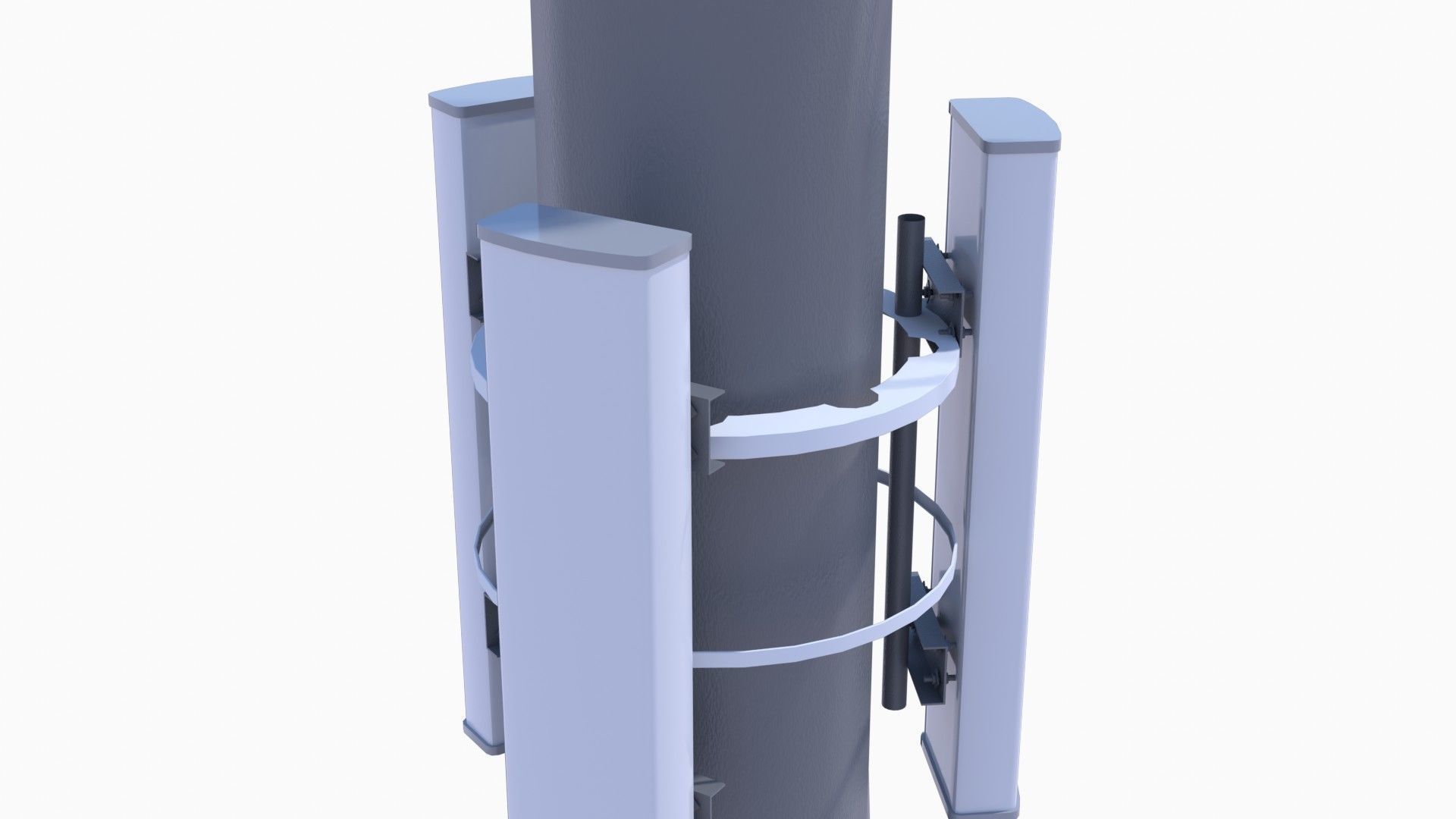 CELL SITE tower  Low-poly 3D model_7