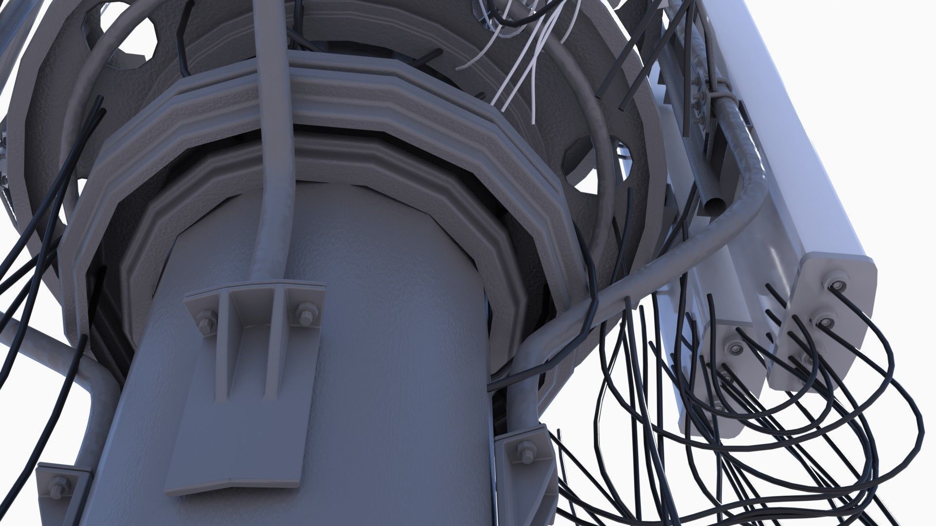 CELL SITE tower  Low-poly 3D model_13