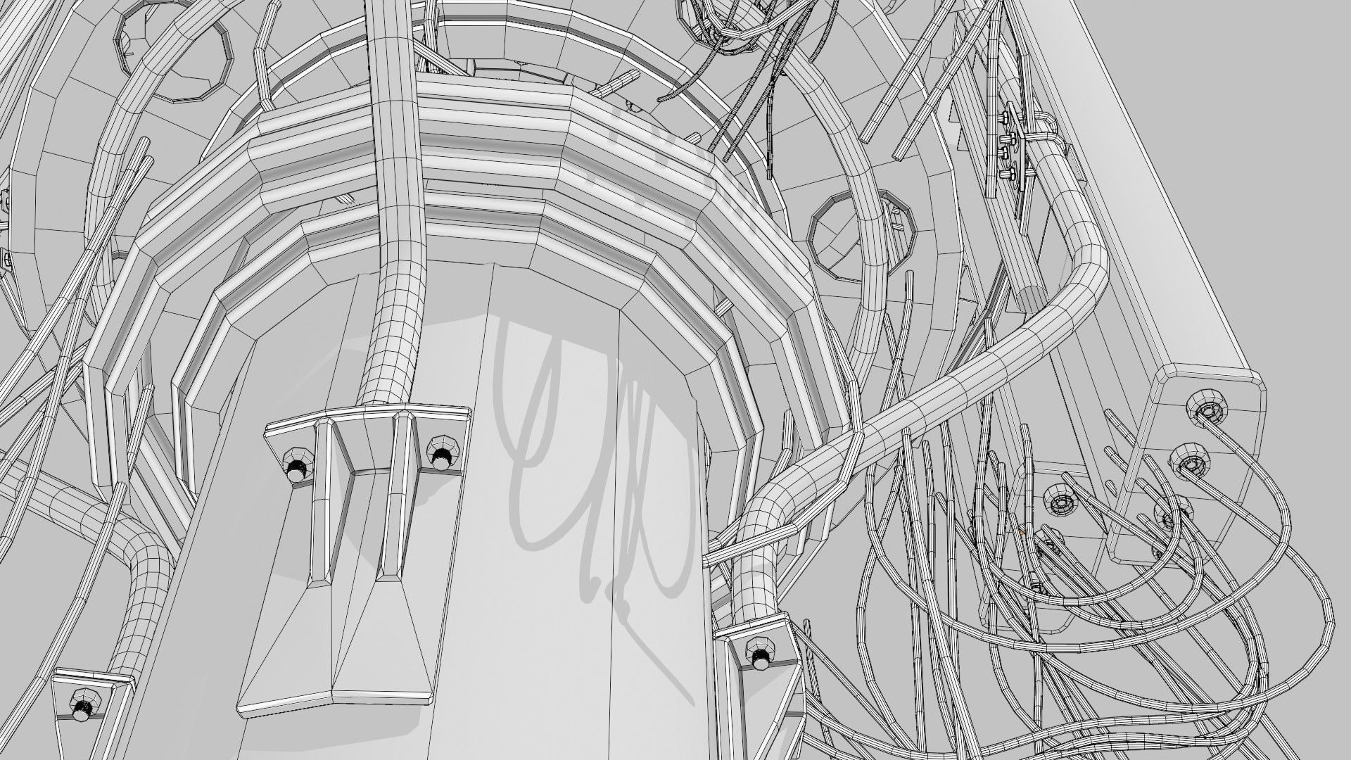 CELL SITE tower  Low-poly 3D model_24