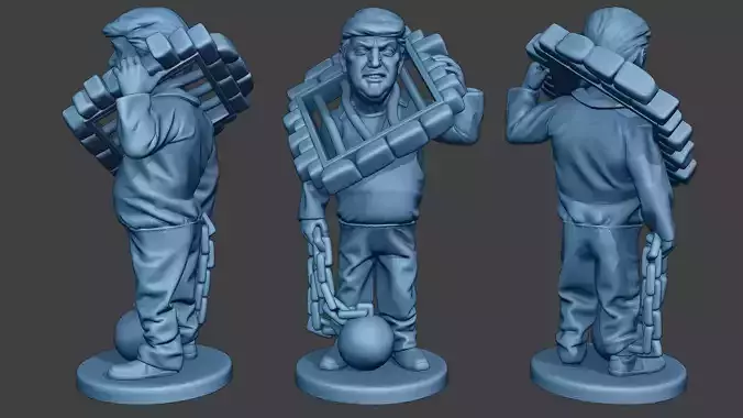 Donald Trump Prison Brake 3D print model