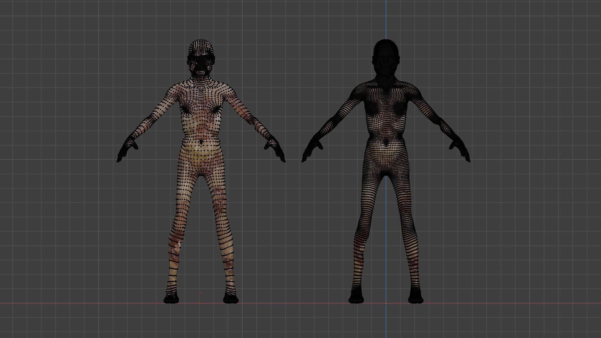 Zombie Basic Model Low-poly 3D model_3