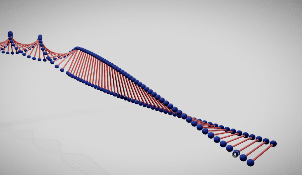 Chromosome Structure Low-poly 3D model_5