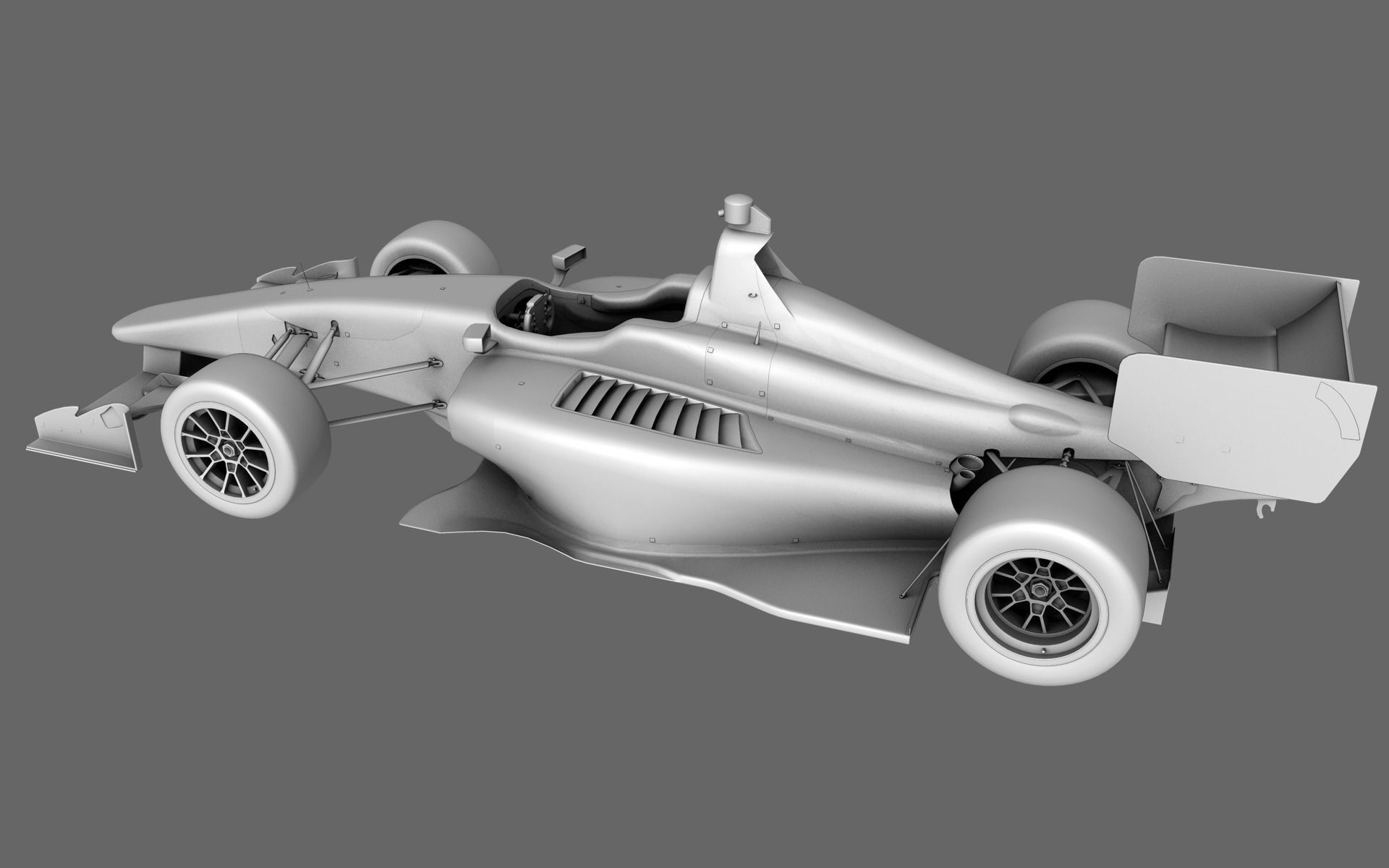 Dallara Indy Lights 2015 Low-poly 3D model_2