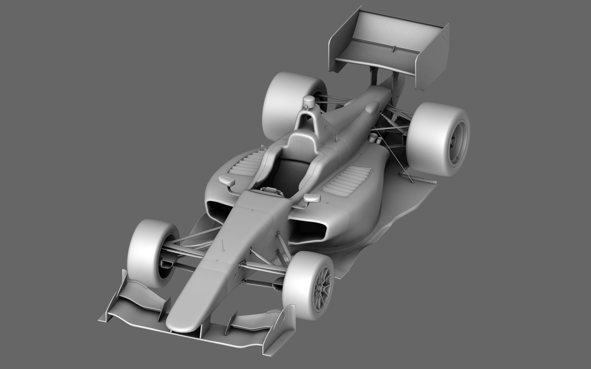 Dallara Indy Lights 2015 Low-poly 3D model_10