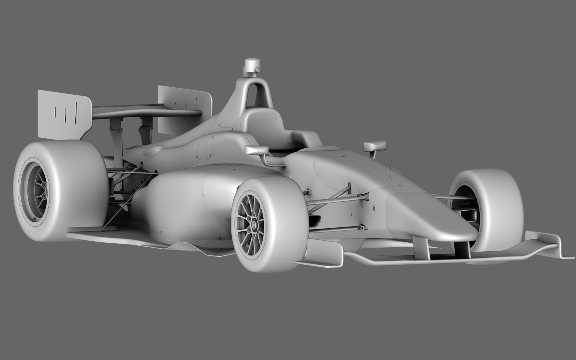 Dallara Indy Lights 2015 Low-poly 3D model_1