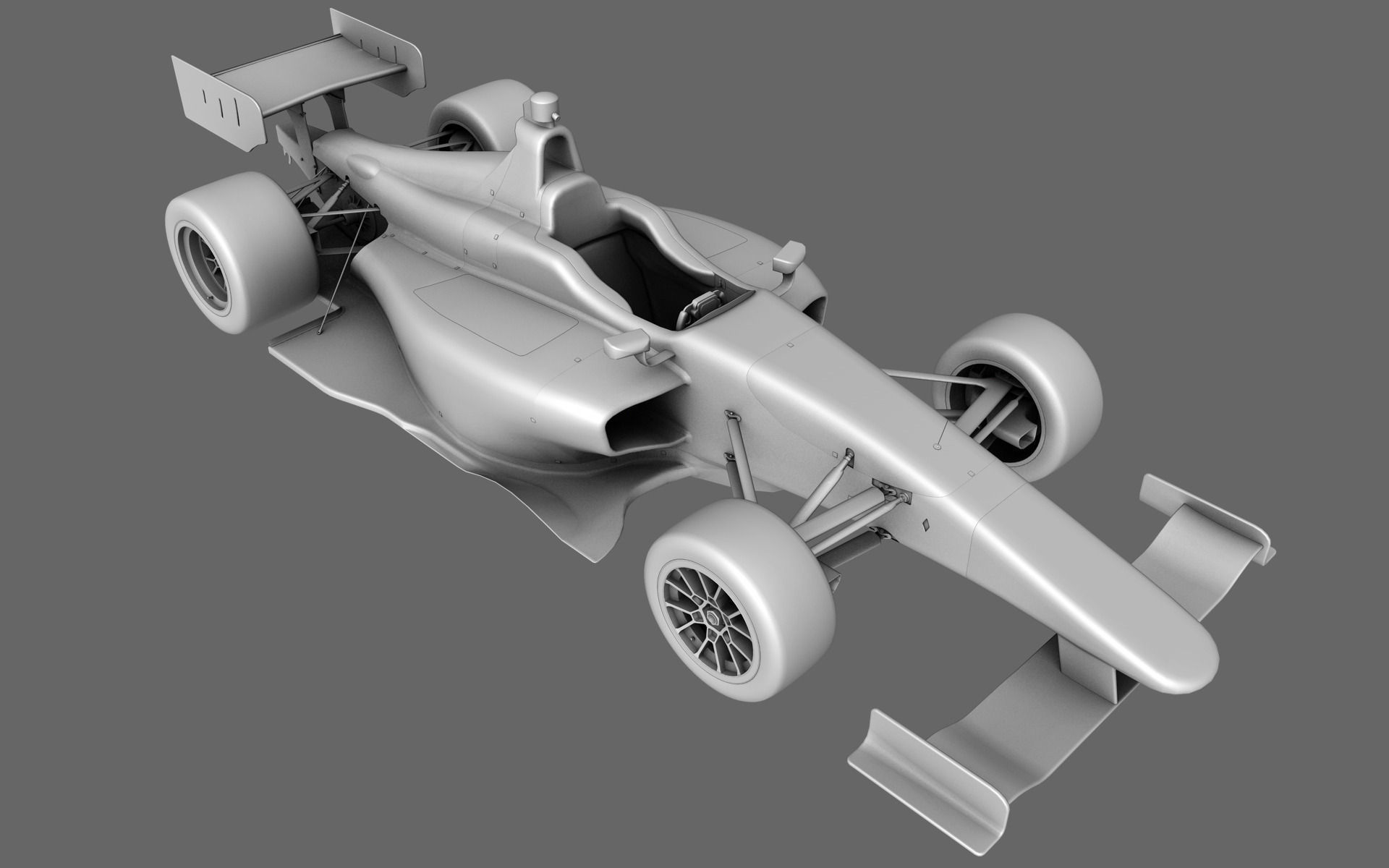 Dallara Indy Lights 2015 Low-poly 3D model_4