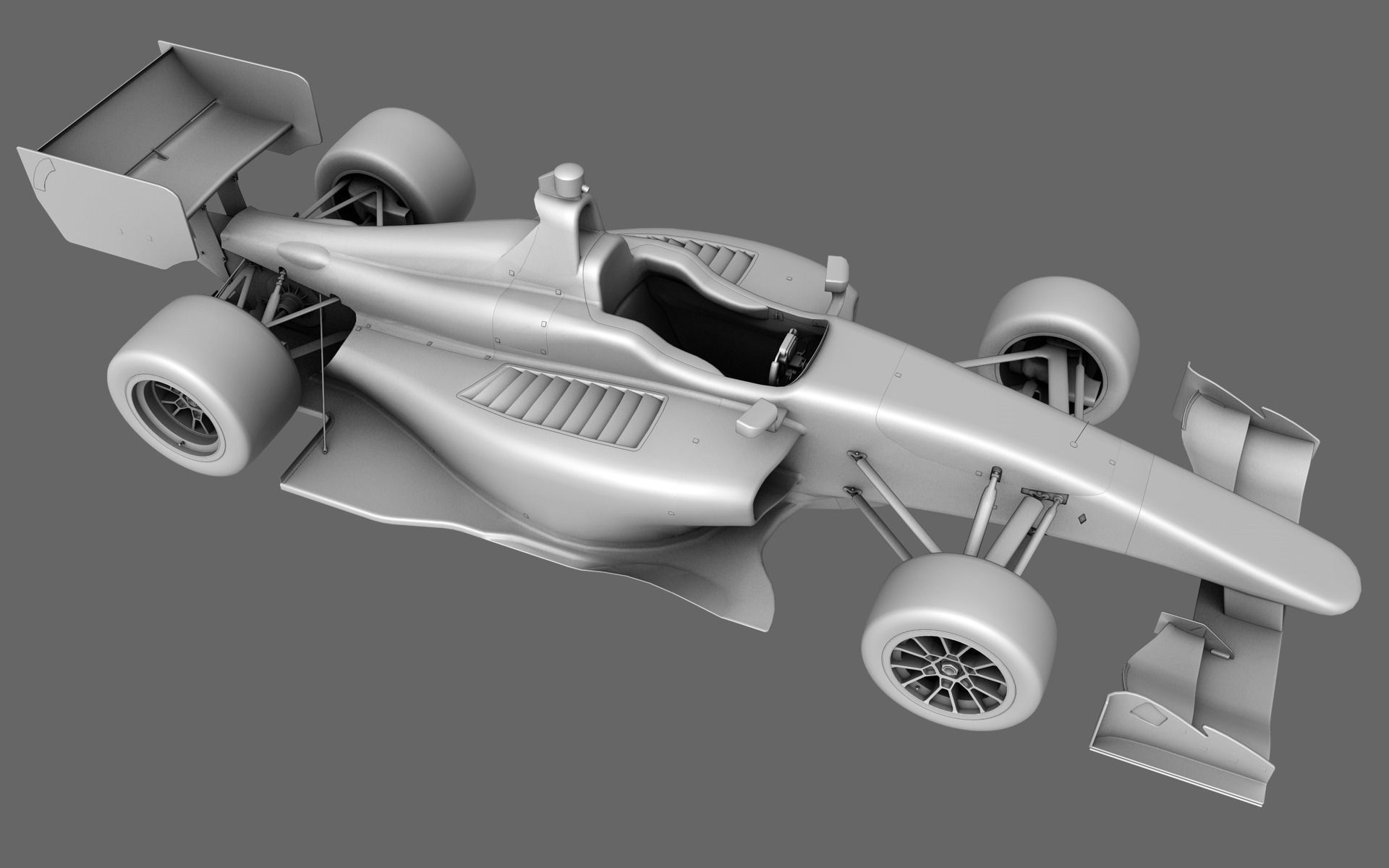 Dallara Indy Lights 2015 Low-poly 3D model_5