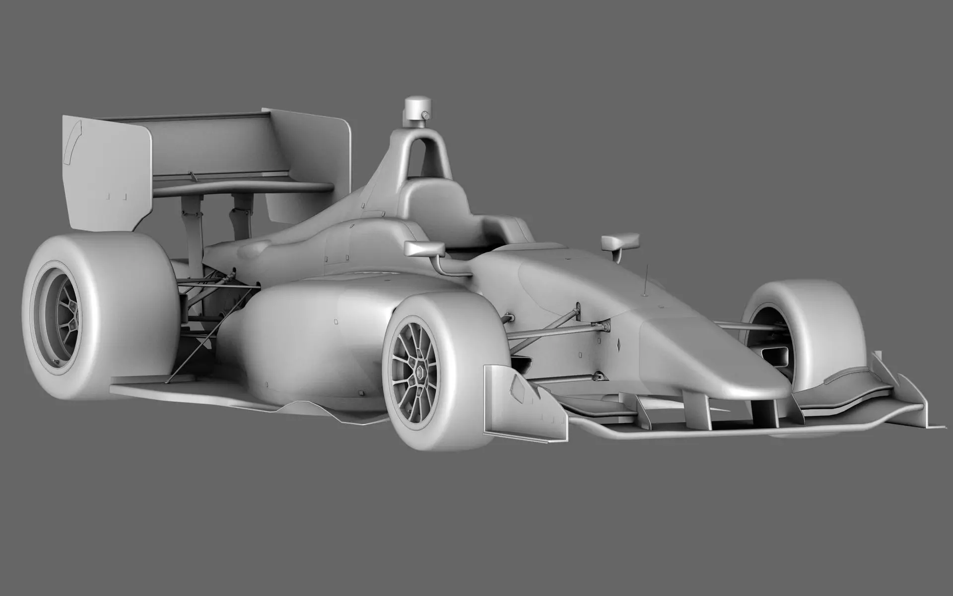 Dallara Indy Lights 2015 Low-poly 3D model_0